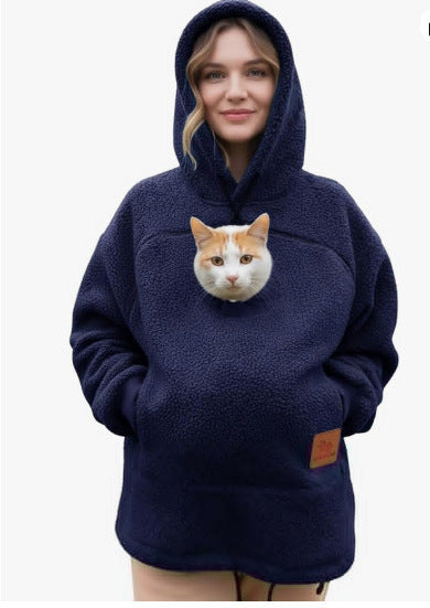 Plush Fleece Hooded Pullover
