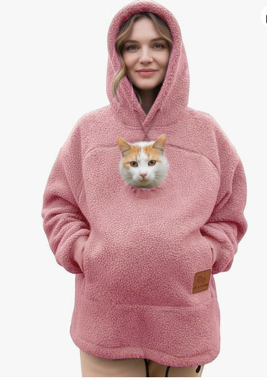 Plush Fleece Hooded Pullover