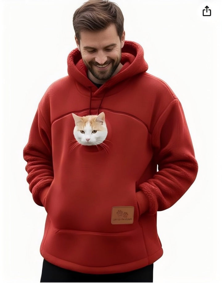 Plush Fleece Hooded Pullover