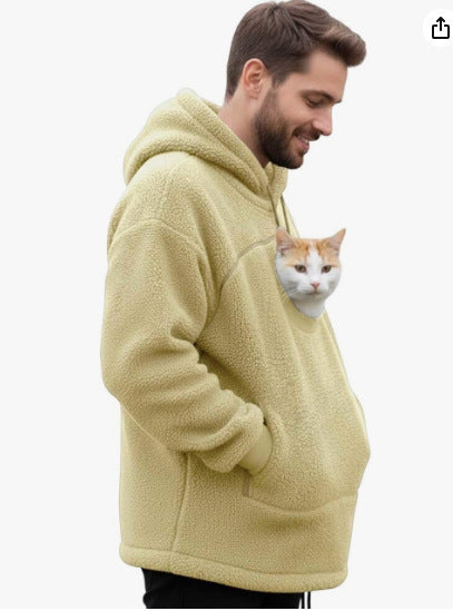 Plush Fleece Hooded Pullover