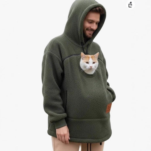 Plush Fleece Hooded Pullover